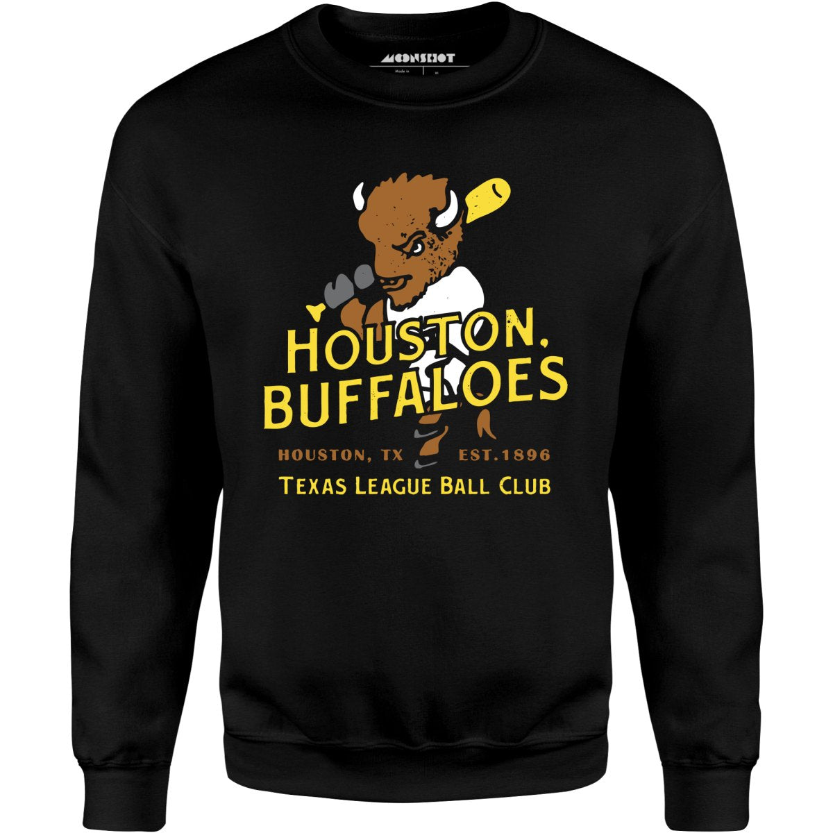 Houston Buffaloes - Texas - Vintage Defunct Baseball Teams - Unisex Sweatshirt