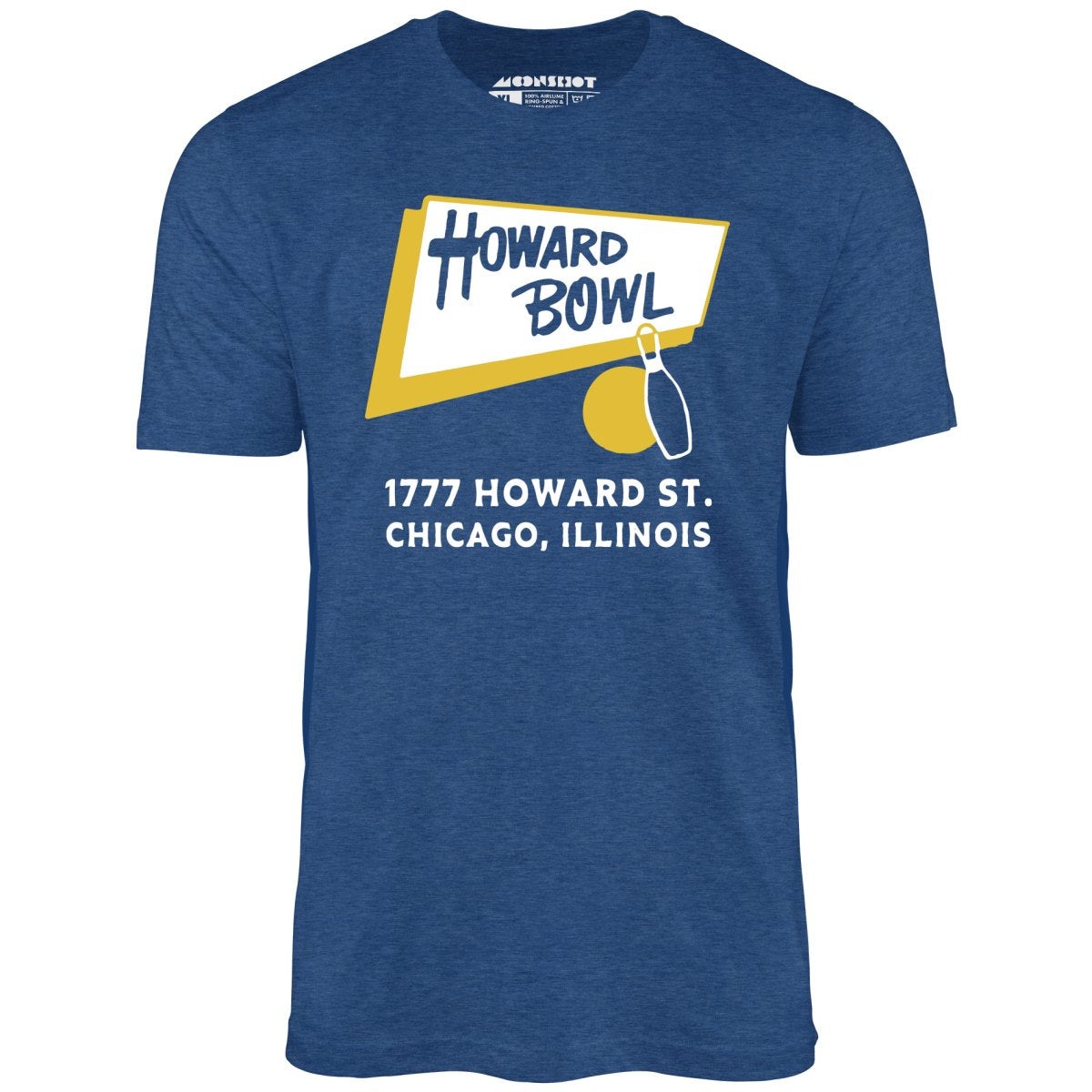 Howard Bowl - Chicago, IL - Vintage Bowling Alley - Unisex T-Shirt