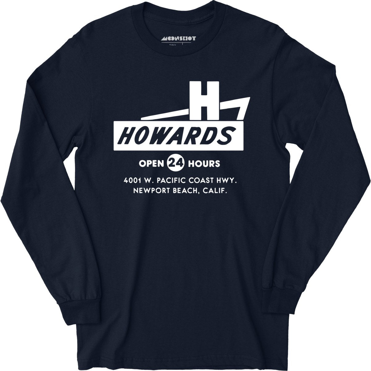 Howard's - Newport Beach, CA - Vintage Restaurant - Long Sleeve T-Shirt
