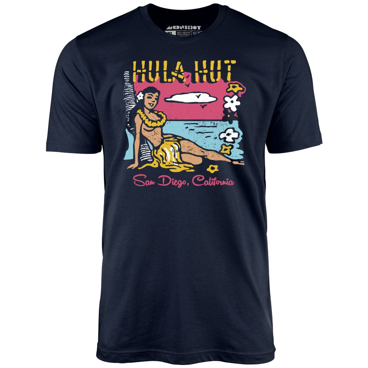 Hula Hut - San Diego, CA - Vintage Tiki Bar - Unisex T-Shirt