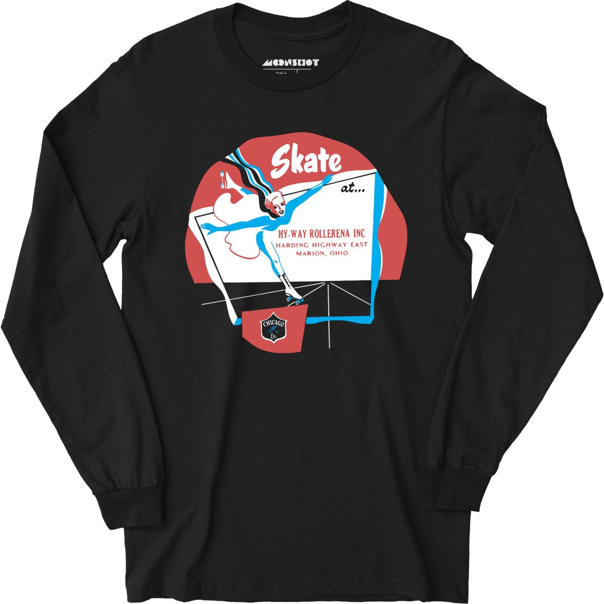 Hy-Way Rollerena - Marion, OH - Vintage Roller Rink - Long Sleeve T-Shirt