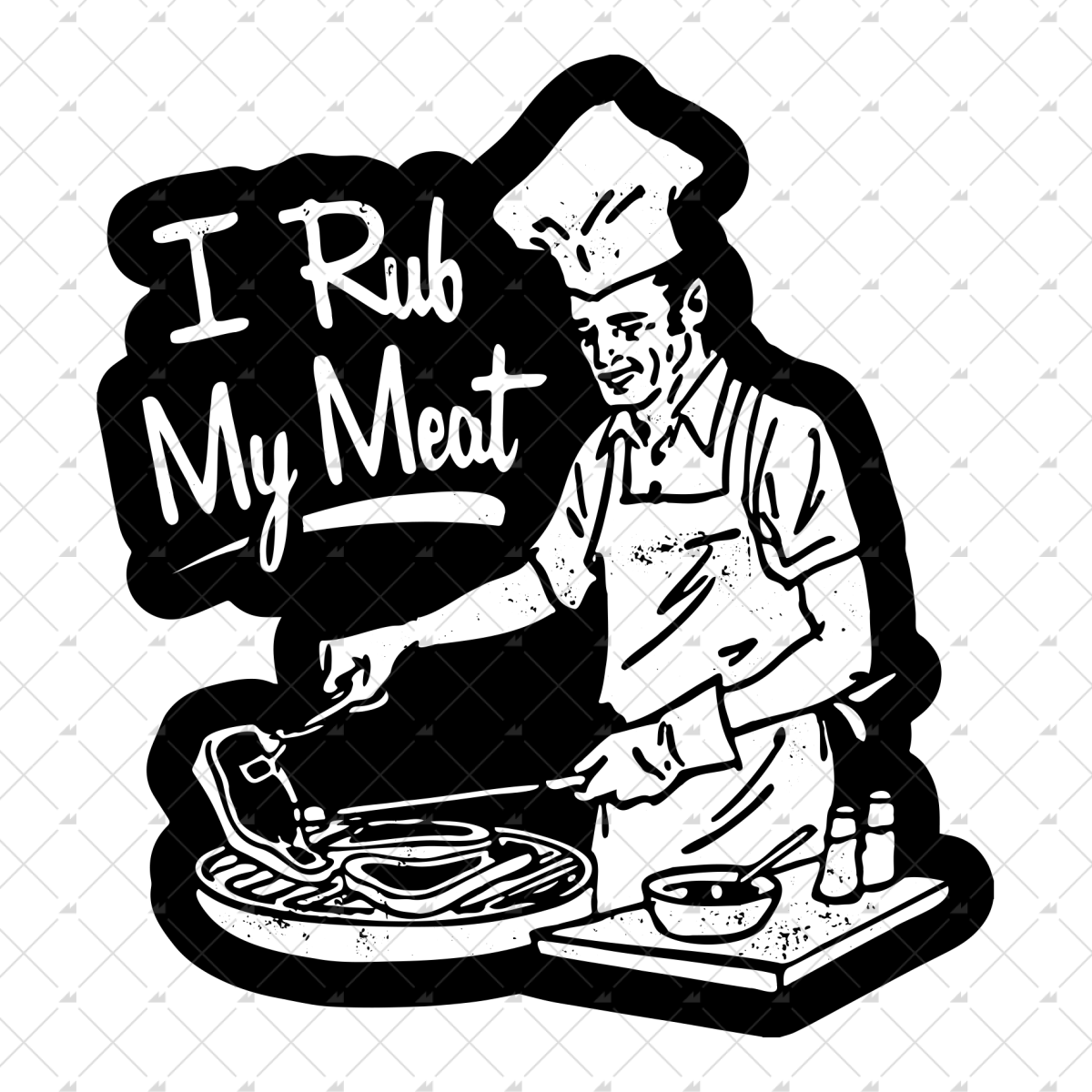 I Rub My Meat - Sticker