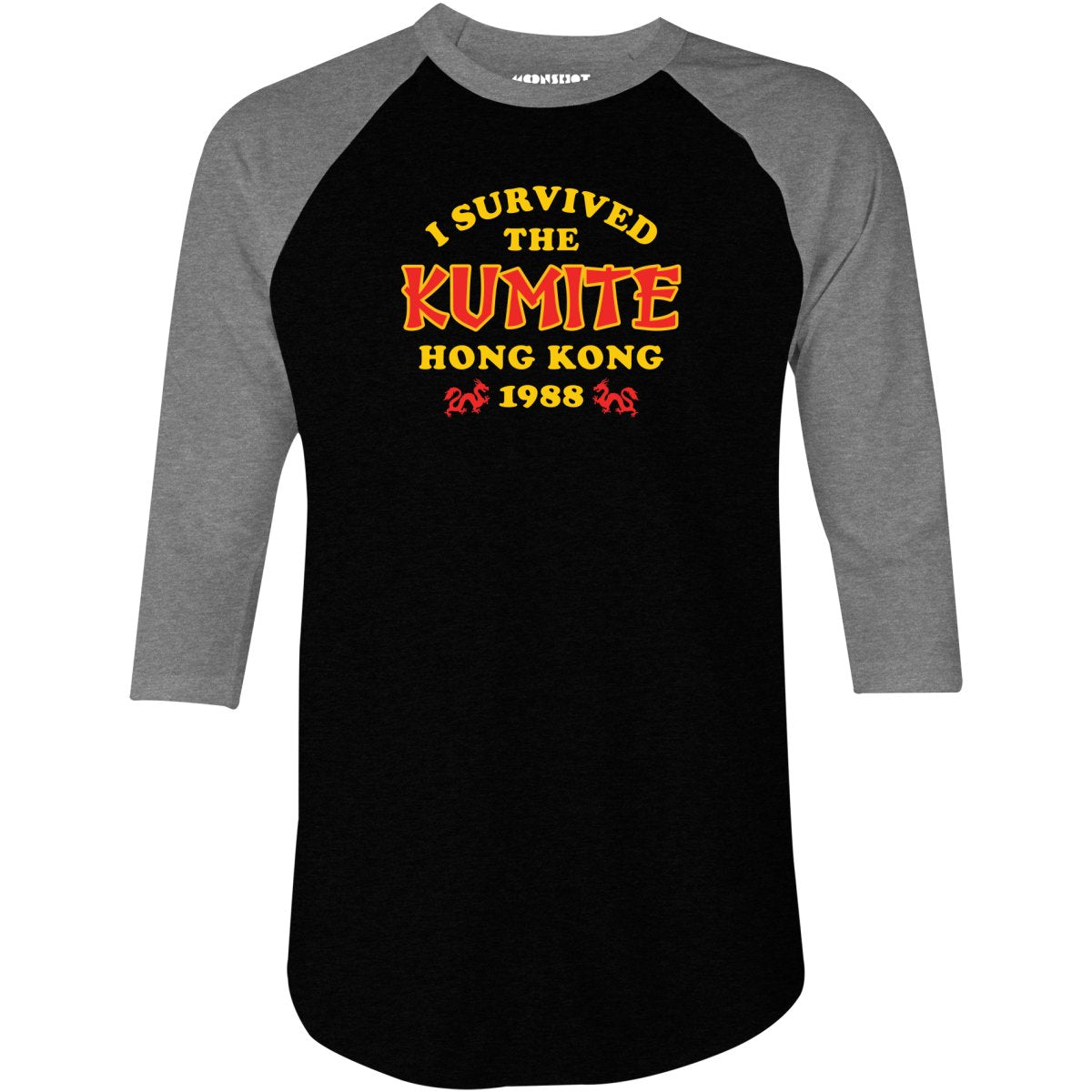 I Survived The Kumite 1988 - 3/4 Sleeve Raglan T-Shirt