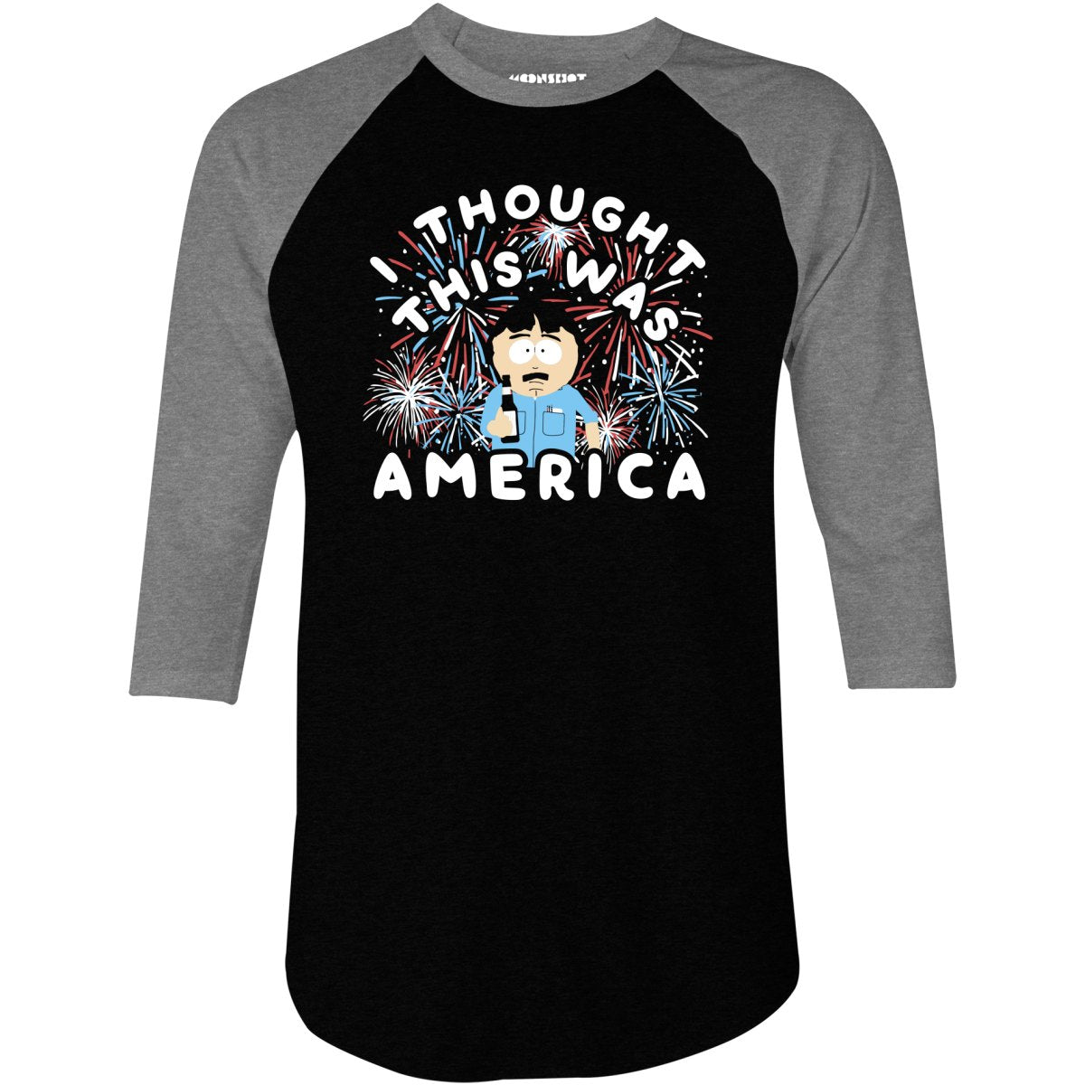 I Thought This Was America - 3/4 Sleeve Raglan T-Shirt