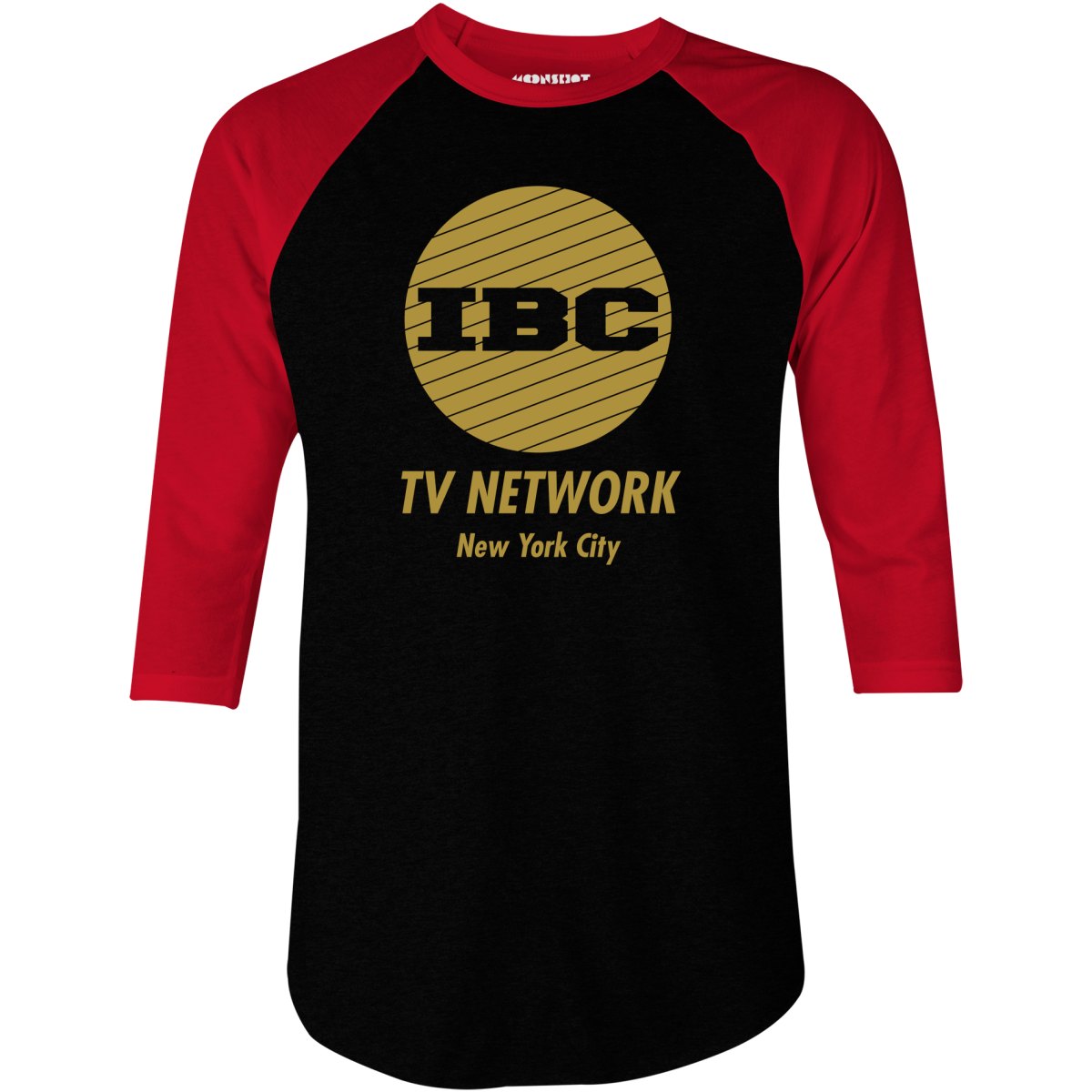 IBC TV Network - Scrooged - 3/4 Sleeve Raglan T-Shirt