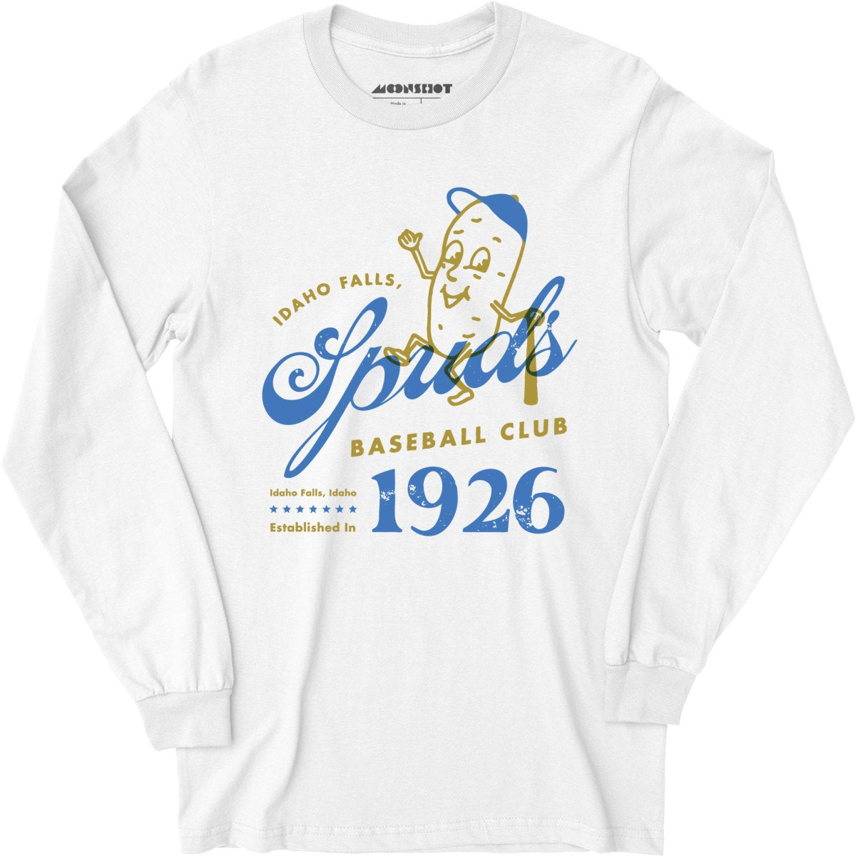 Idaho Falls Spuds - Idaho - Vintage Defunct Baseball Teams - Long Sleeve T-Shirt