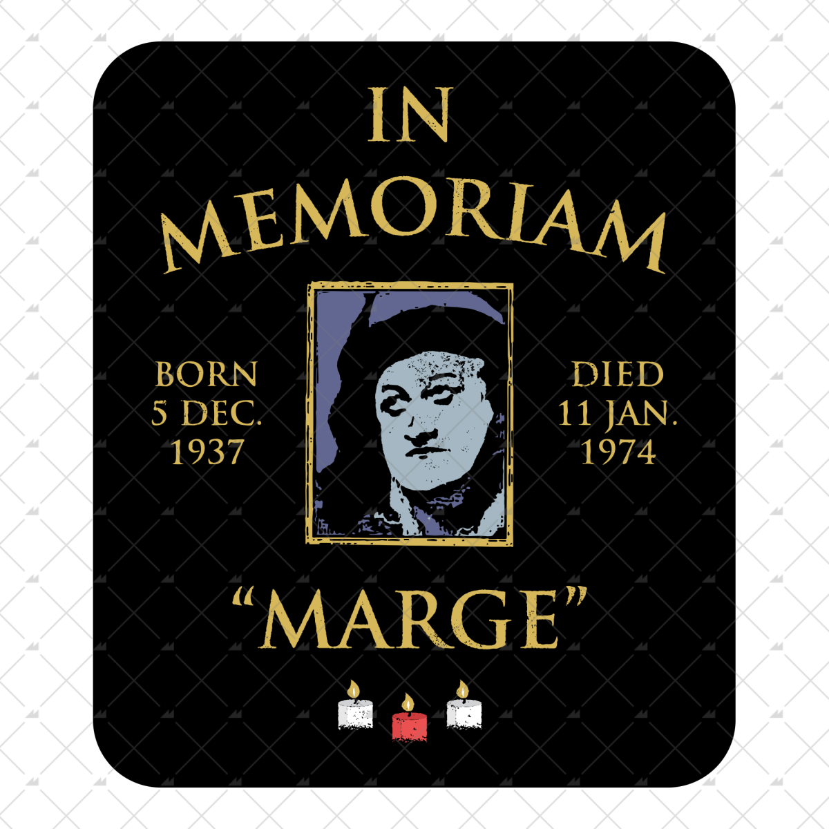 Large Marge in Memoriam - Sticker
