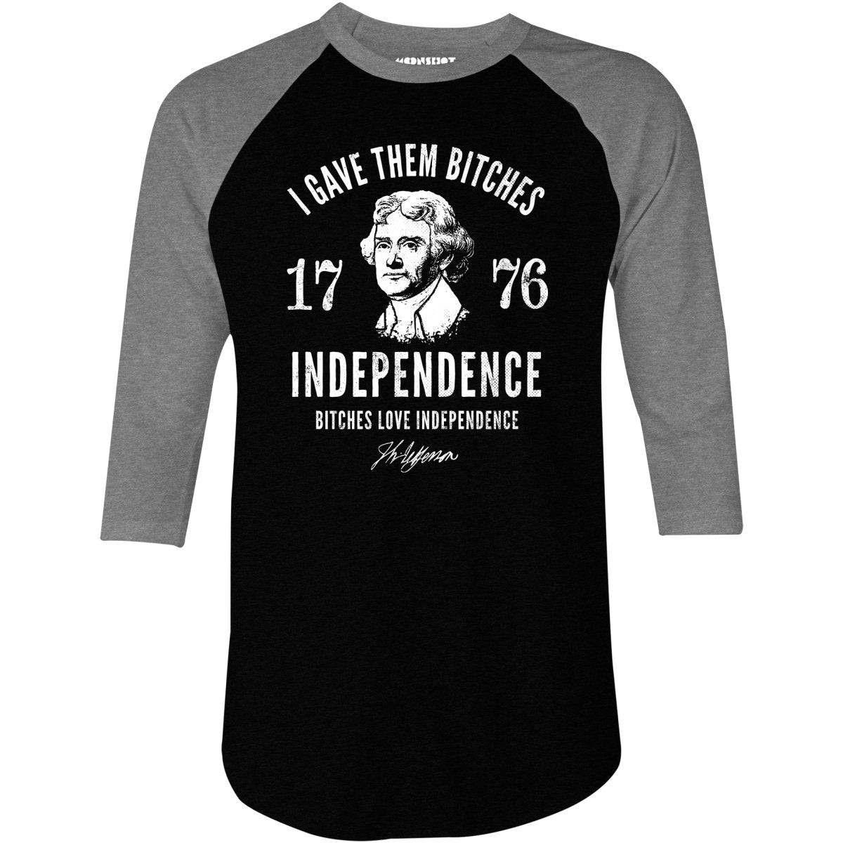 Independence 1776 - 3/4 Sleeve Raglan T-Shirt