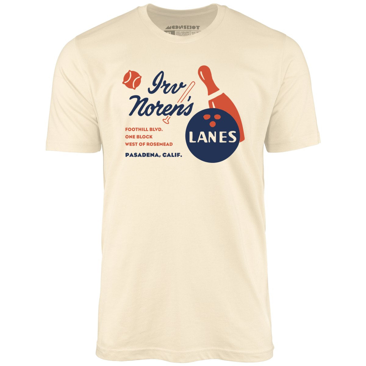 Irv Noren's Lanes - Pasadena, CA - Vintage Bowling Alley - Unisex T-Shirt