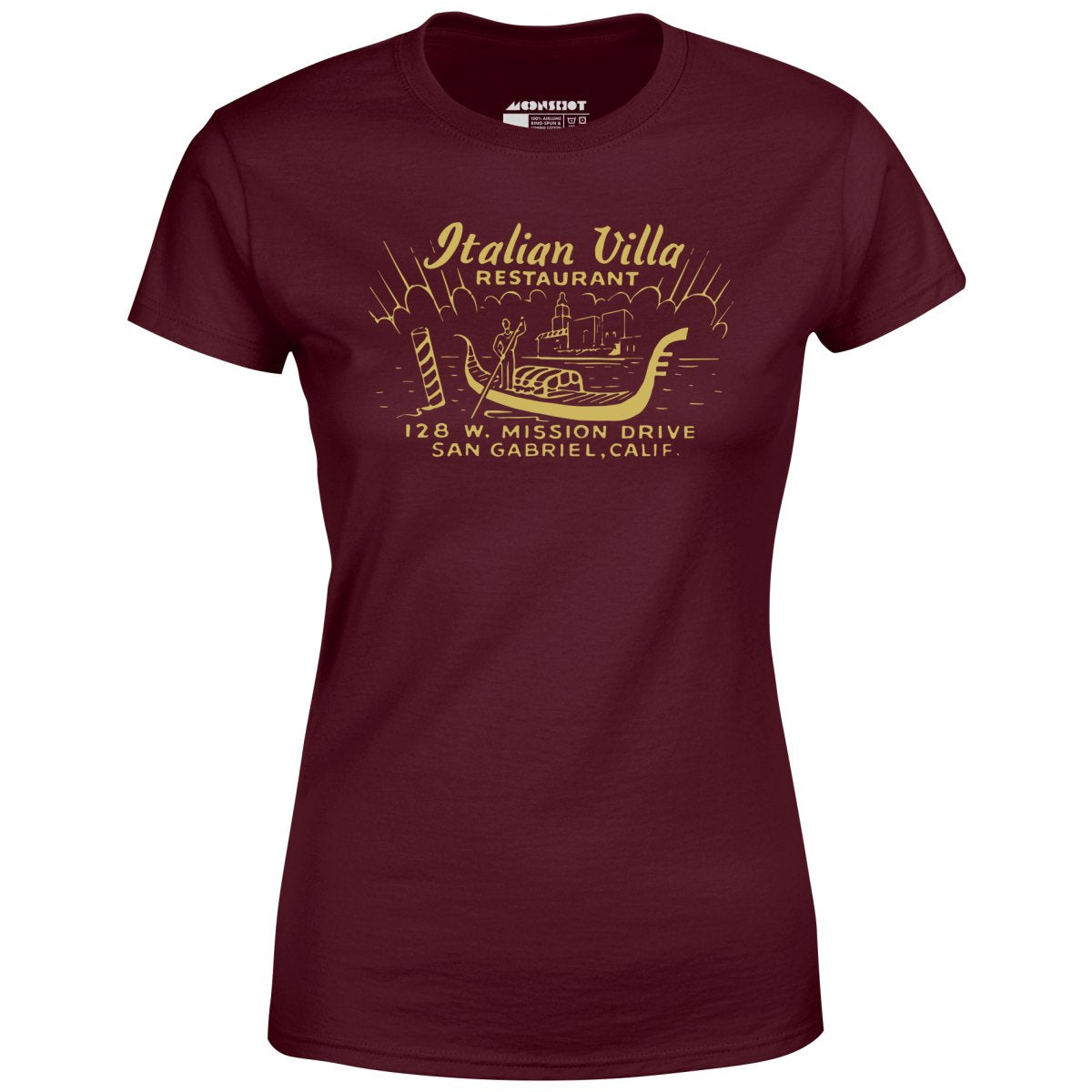 Italian Villa - San Gabriel, CA - Vintage Restaurant - Women's T-Shirt