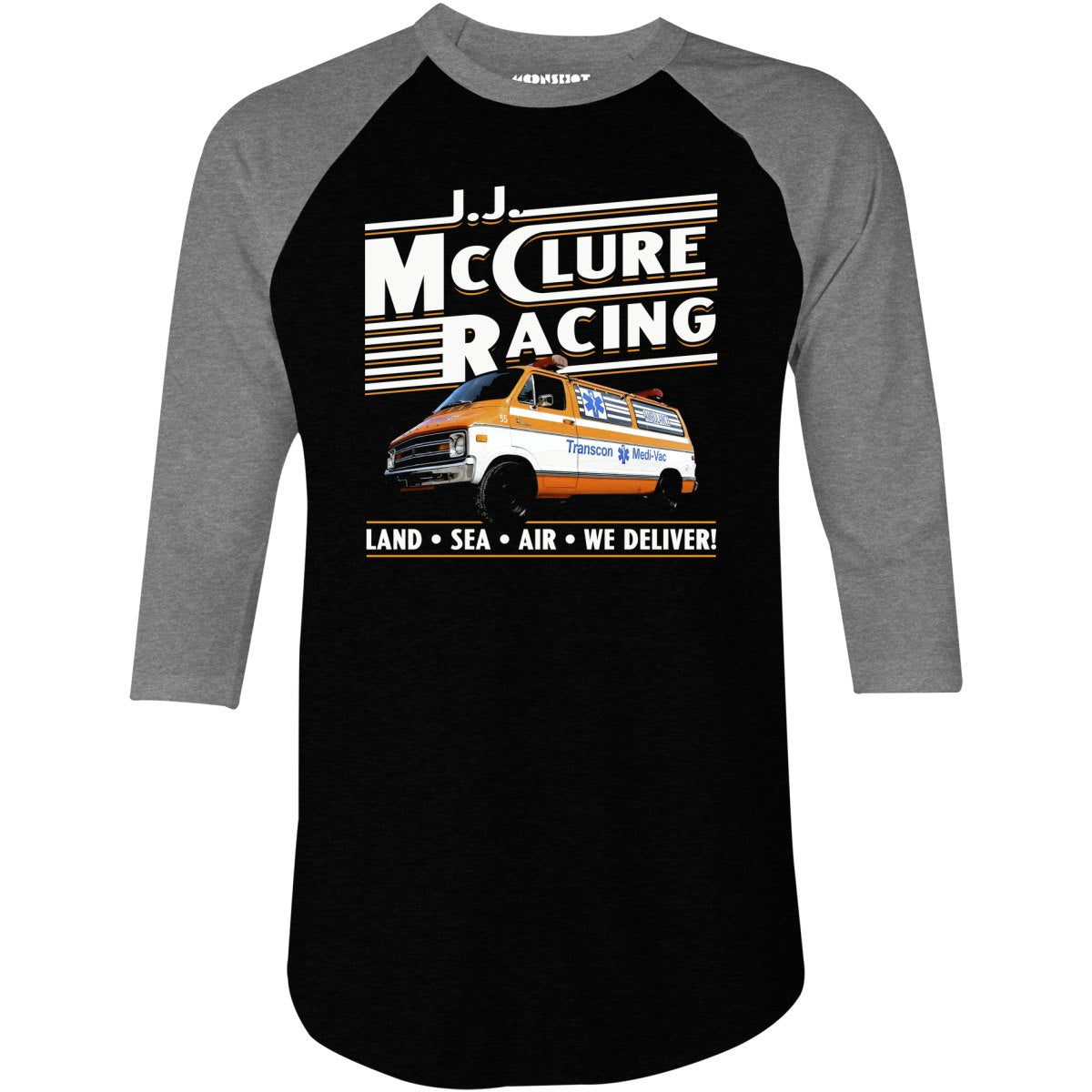 J.J. McClure Racing - 3/4 Sleeve Raglan T-Shirt