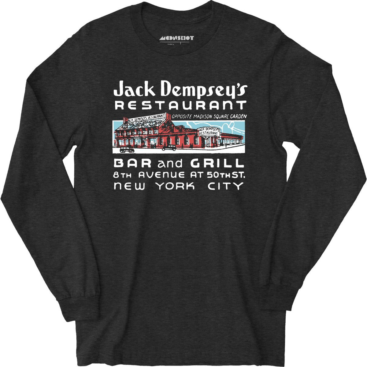 Jack Dempsey's v2 - Manhattan, NY - Vintage Restaurant - Long Sleeve T-Shirt