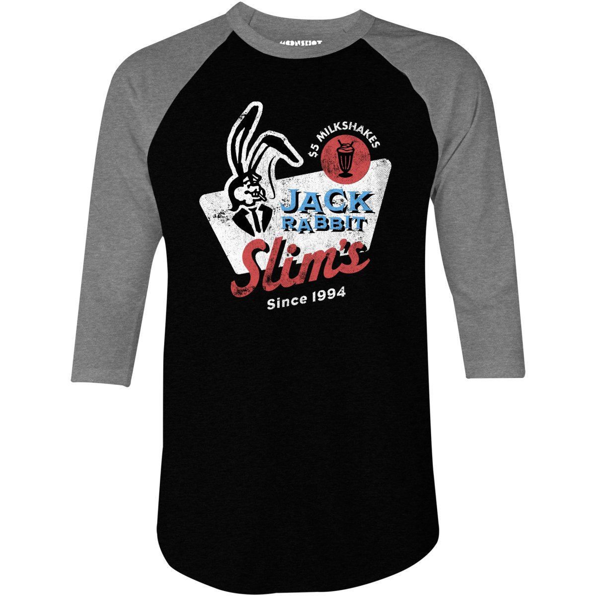 Jack Rabbit Slim's - 3/4 Sleeve Raglan T-Shirt