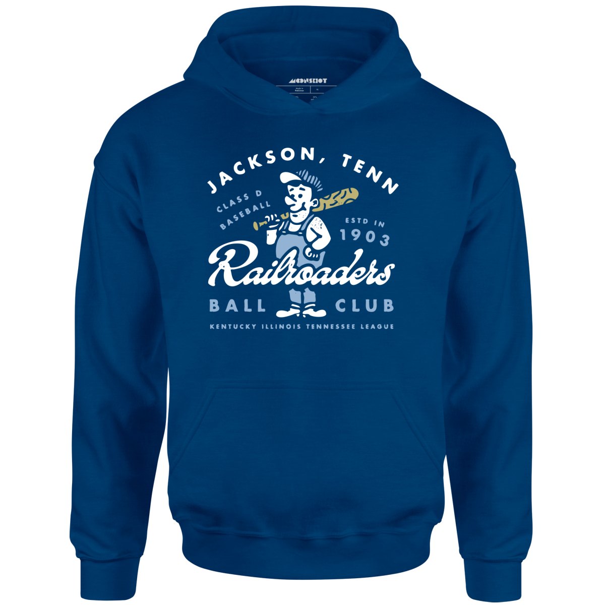 Jackson Railroaders - Tennessee - Vintage Defunct Baseball Teams - Unisex Hoodie