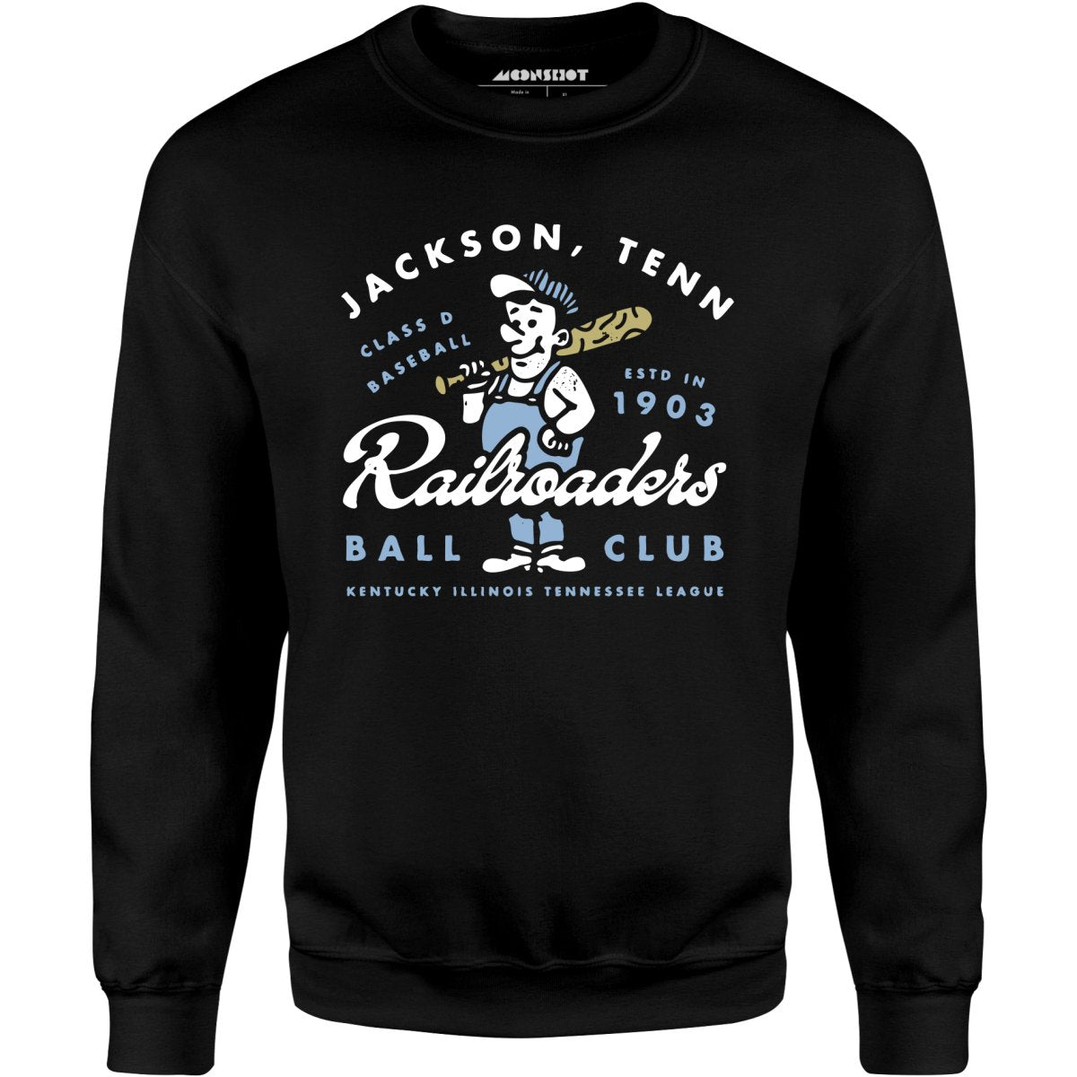 Jackson Railroaders - Tennessee - Vintage Defunct Baseball Teams - Unisex Sweatshirt