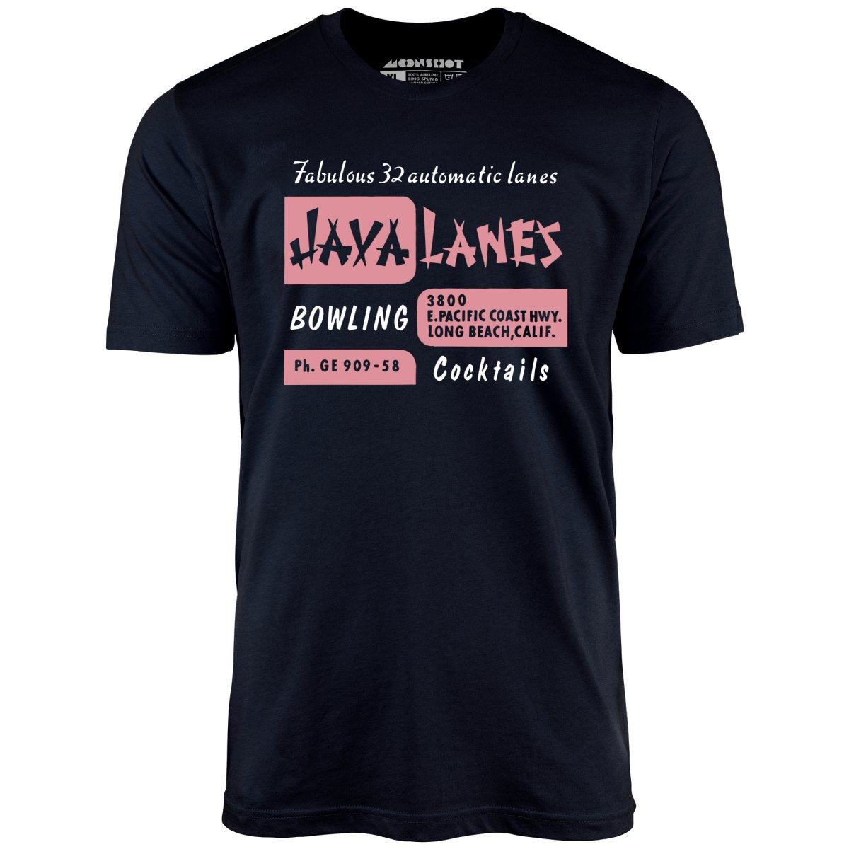 Java Lanes - Long Beach, CA - Vintage Bowling Alley - Unisex T-Shirt