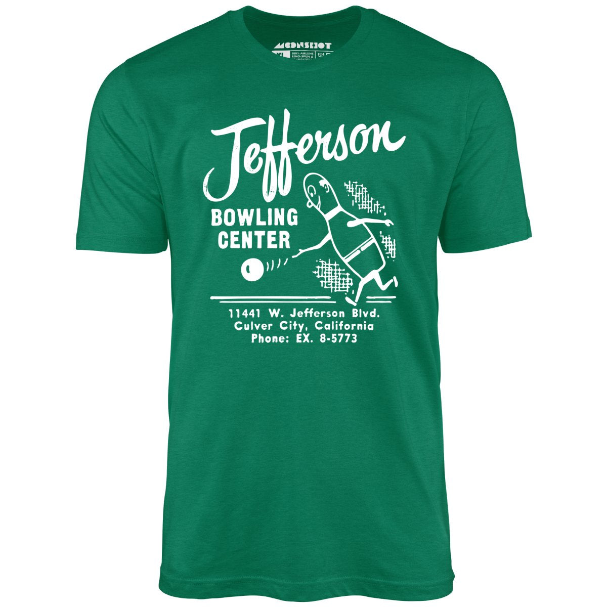 Jefferson Bowling Center - Culver City, CA - Vintage Bowling Alley - Unisex T-Shirt