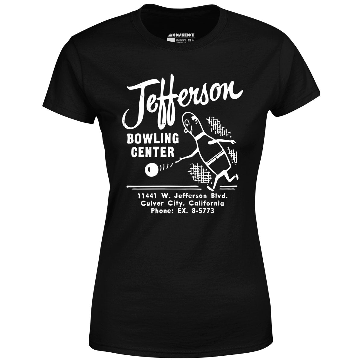 Jefferson Bowling Center - Culver City, CA - Vintage Bowling Alley - Women's T-Shirt