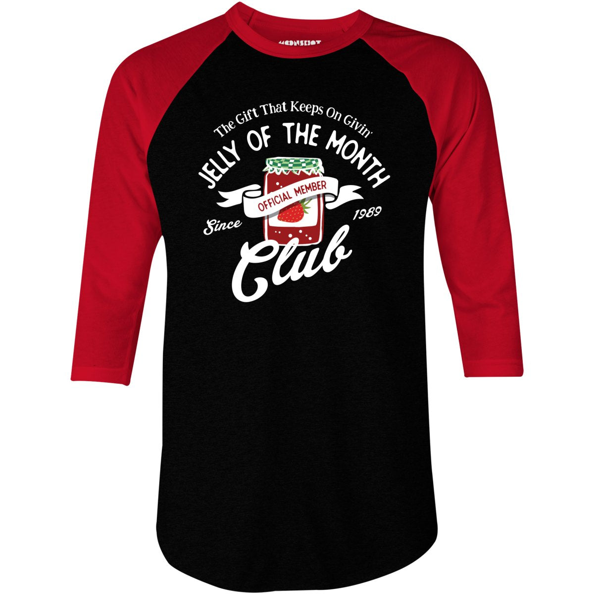 Jelly of the Month Club - 3/4 Sleeve Raglan T-Shirt