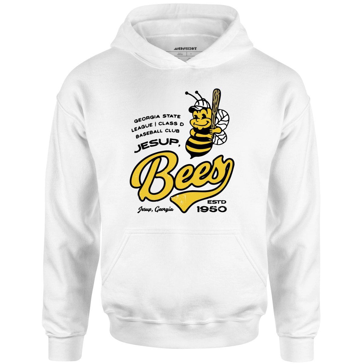 Jesup Bees - Georgia - Vintage Defunct Baseball Teams - Unisex Hoodie