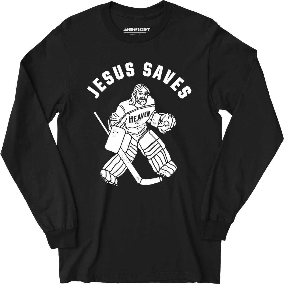 Jesus Saves - Hockey - Long Sleeve T-Shirt