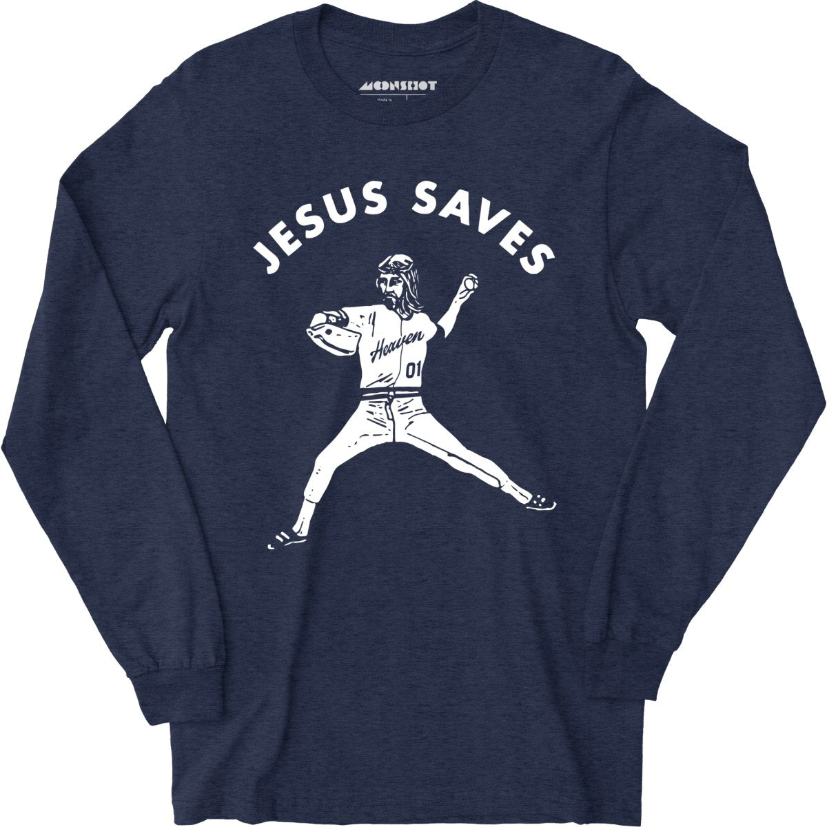Jesus Saves - Lefty - Long Sleeve T-Shirt