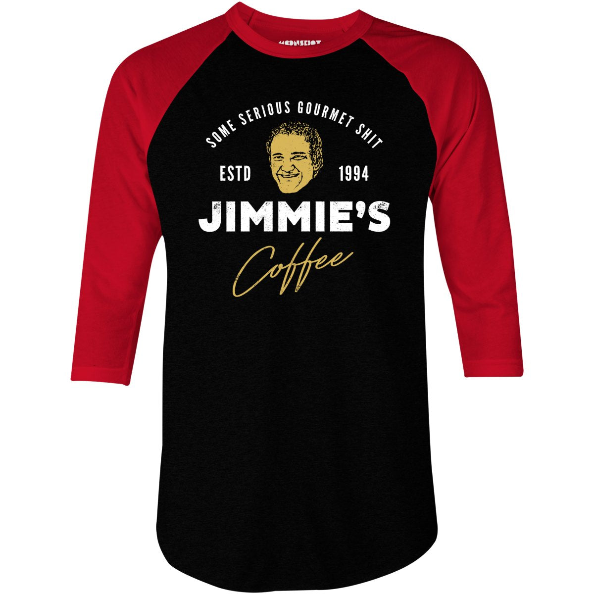 Jimmie's Coffee - 3/4 Sleeve Raglan T-Shirt