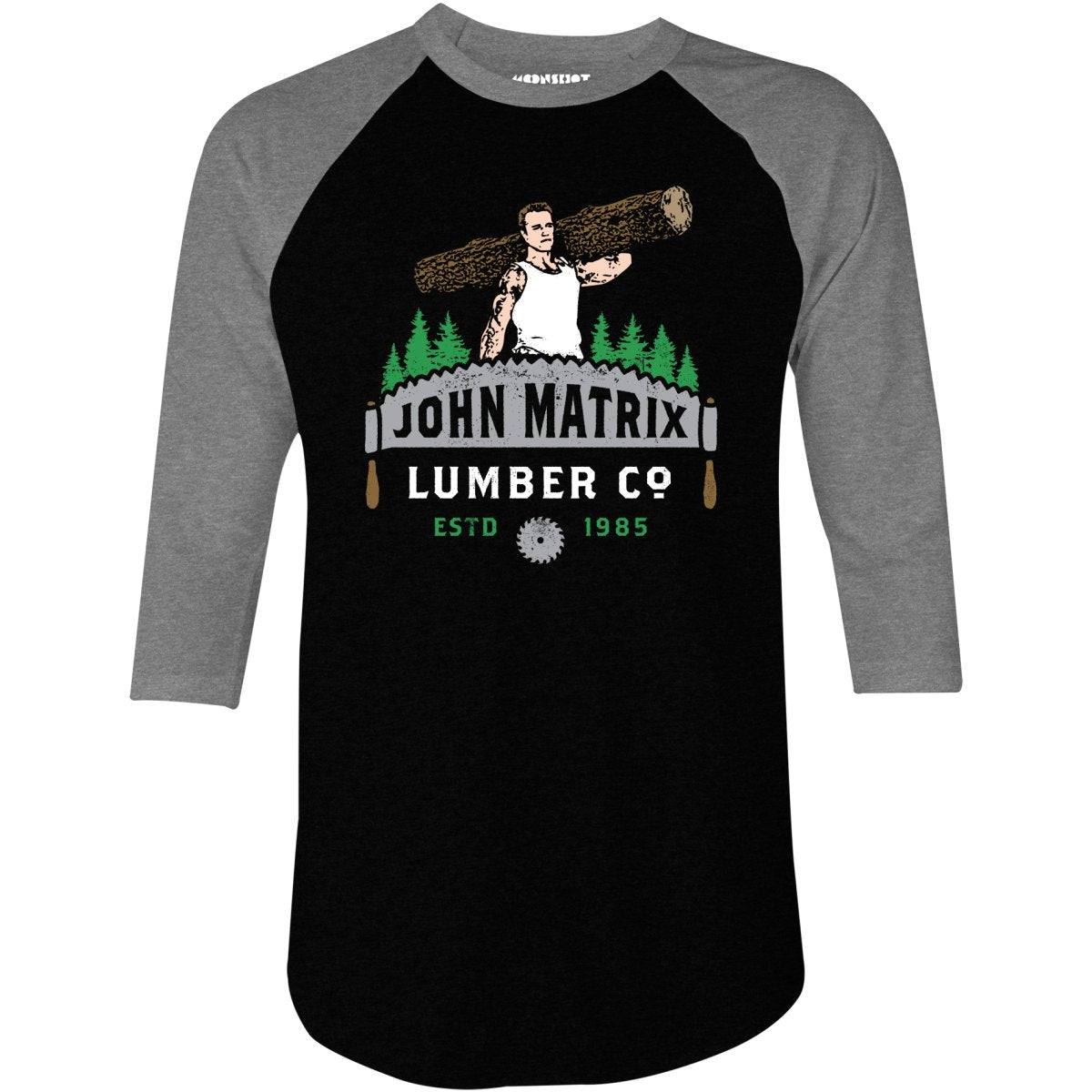 John Matrix Lumber Co. - 3/4 Sleeve Raglan T-Shirt
