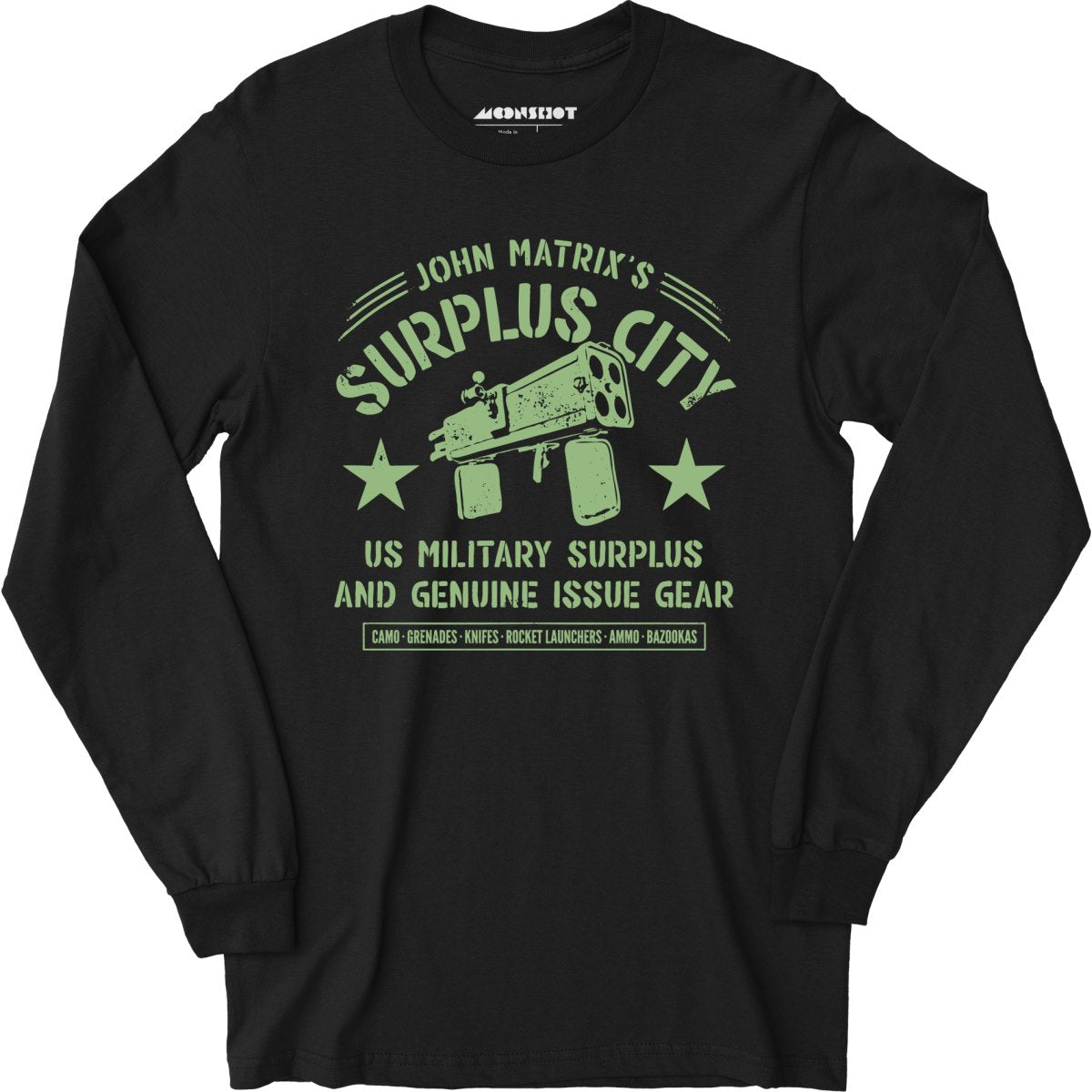 John Matrix's Surplus City - Long Sleeve T-Shirt