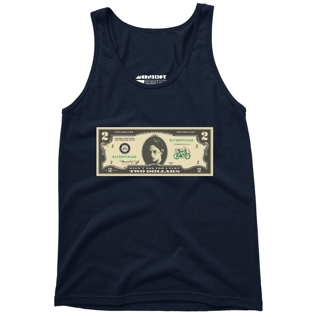 Johnny Two Dollar Bill Parody - Better Off Dead - Unisex Tank Top
