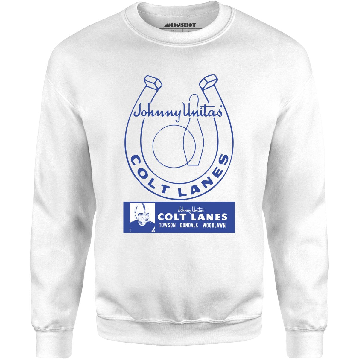Johnny Unitas Colt Lanes - Maryland - Vintage Bowling Alley - Unisex Sweatshirt