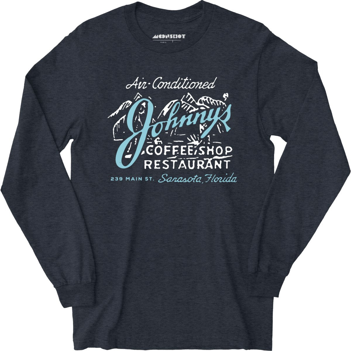 Johnny's - Sarasota, FL - Vintage Restaurant - Long Sleeve T-Shirt