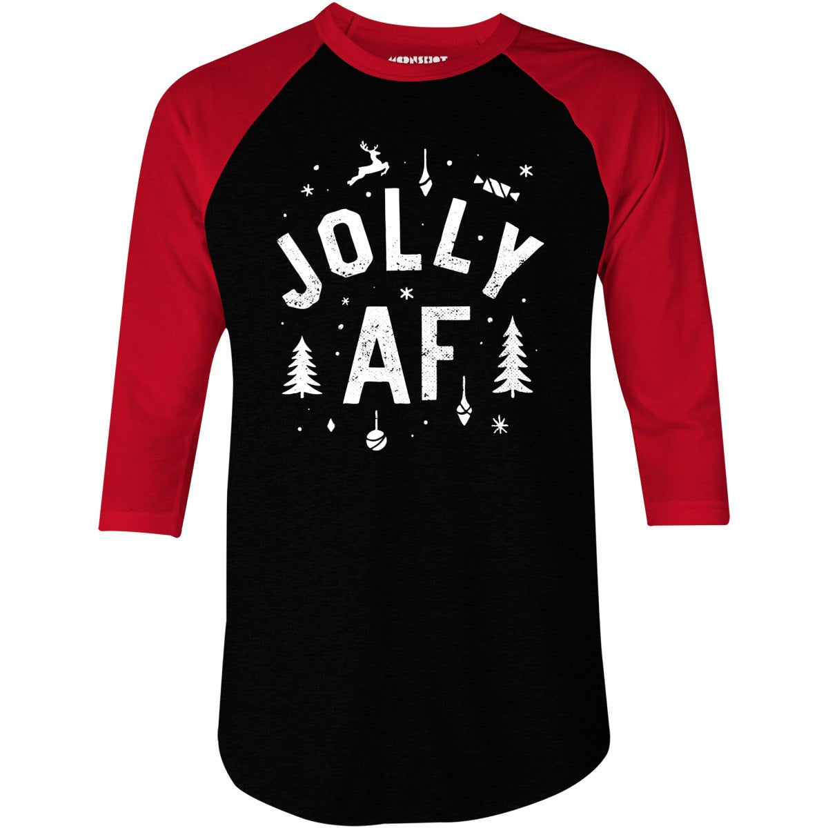 Jolly AF - 3/4 Sleeve Raglan T-Shirt
