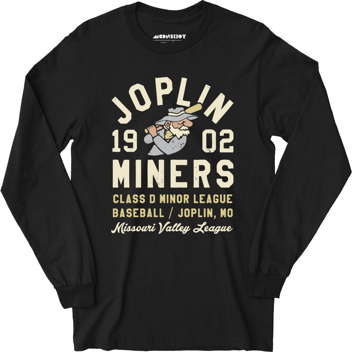 Joplin Miners - Missouri - Vintage Defunct Baseball Teams - Long Sleeve T-Shirt