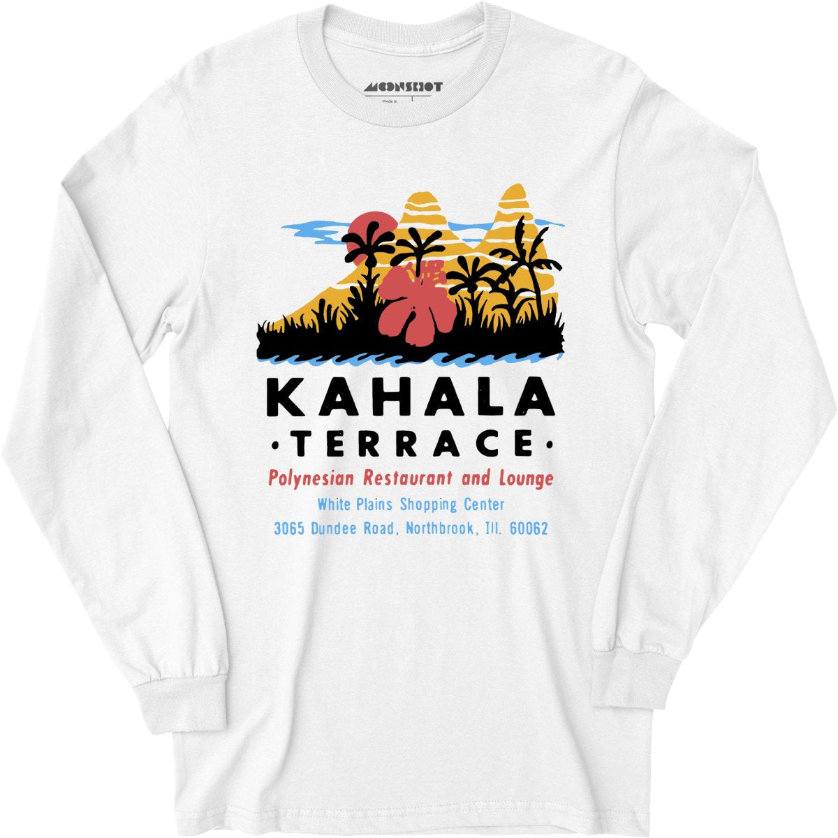 Kahala Terrace - Northbrook, Il - Vintage Tiki Bar - Long Sleeve T-Shirt