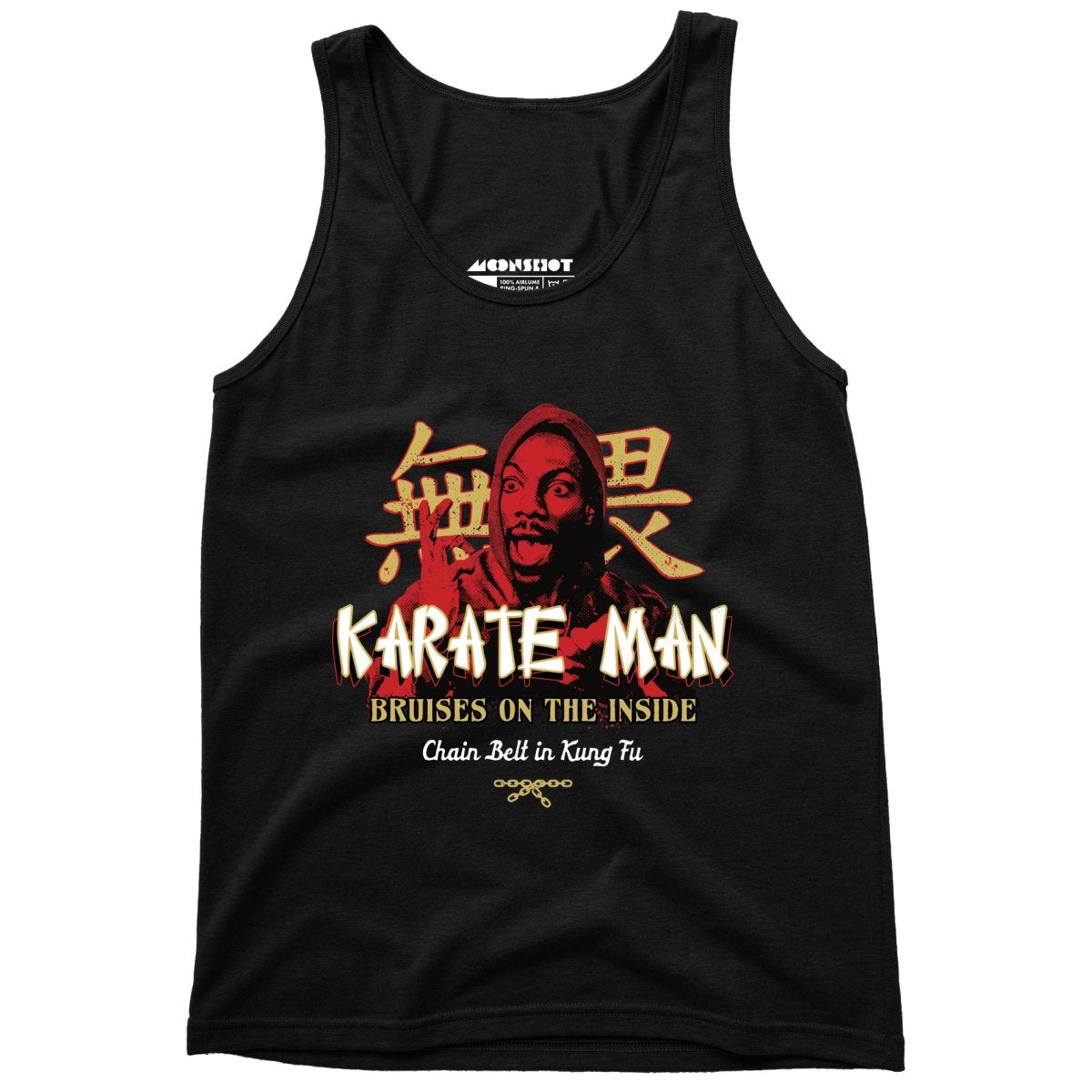 Karate Man - Chain Belt in Kung Fu - Unisex Tank Top