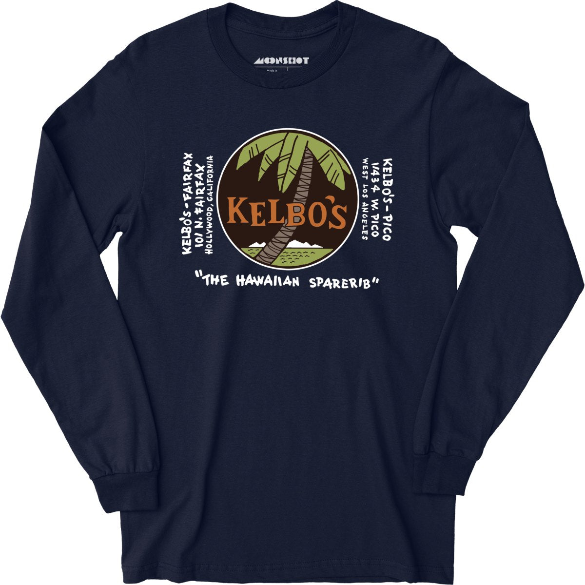Kelbo's - Los Angeles, CA - Vintage Tiki Bar - Long Sleeve T-Shirt