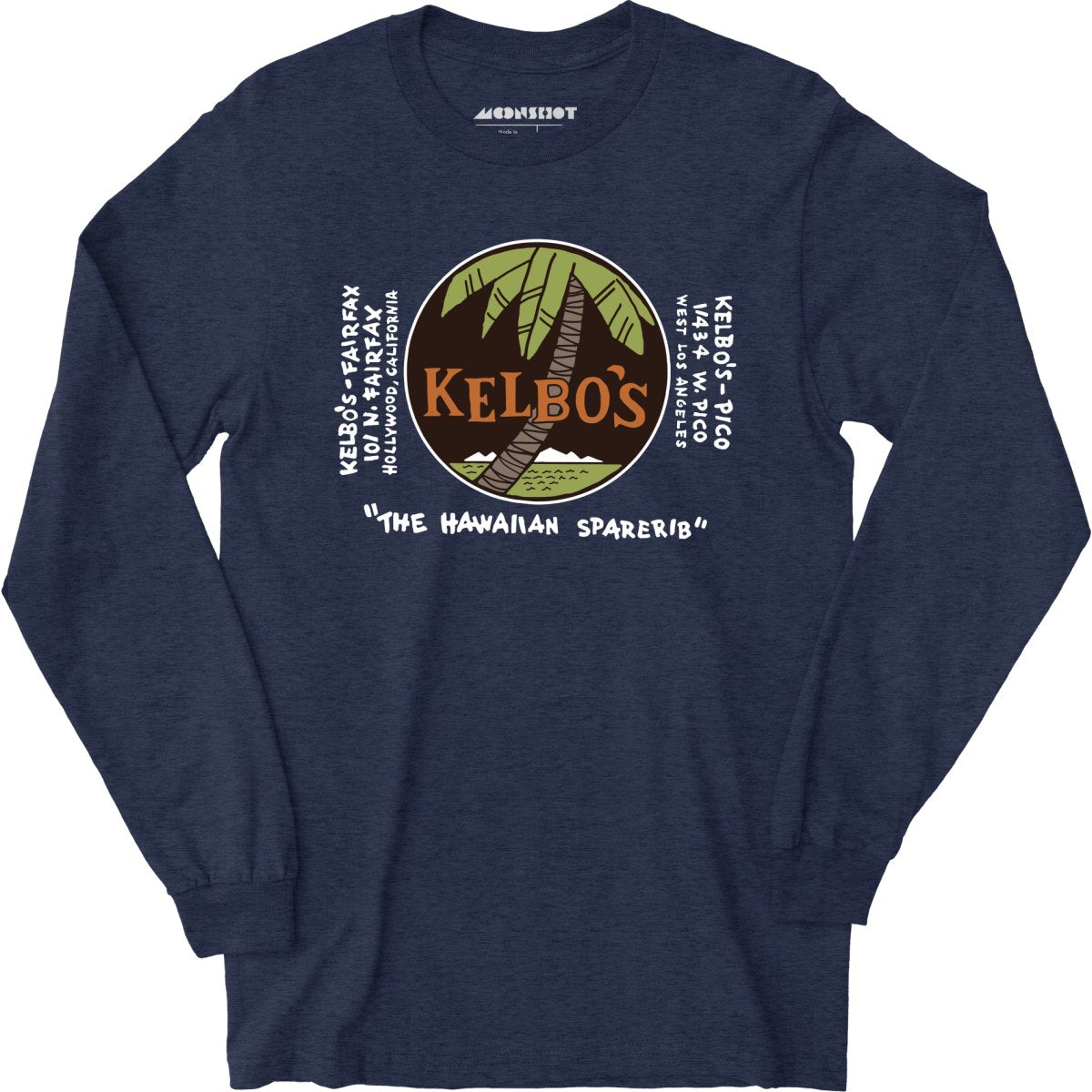 Kelbo's - Los Angeles, CA - Vintage Tiki Bar - Long Sleeve T-Shirt