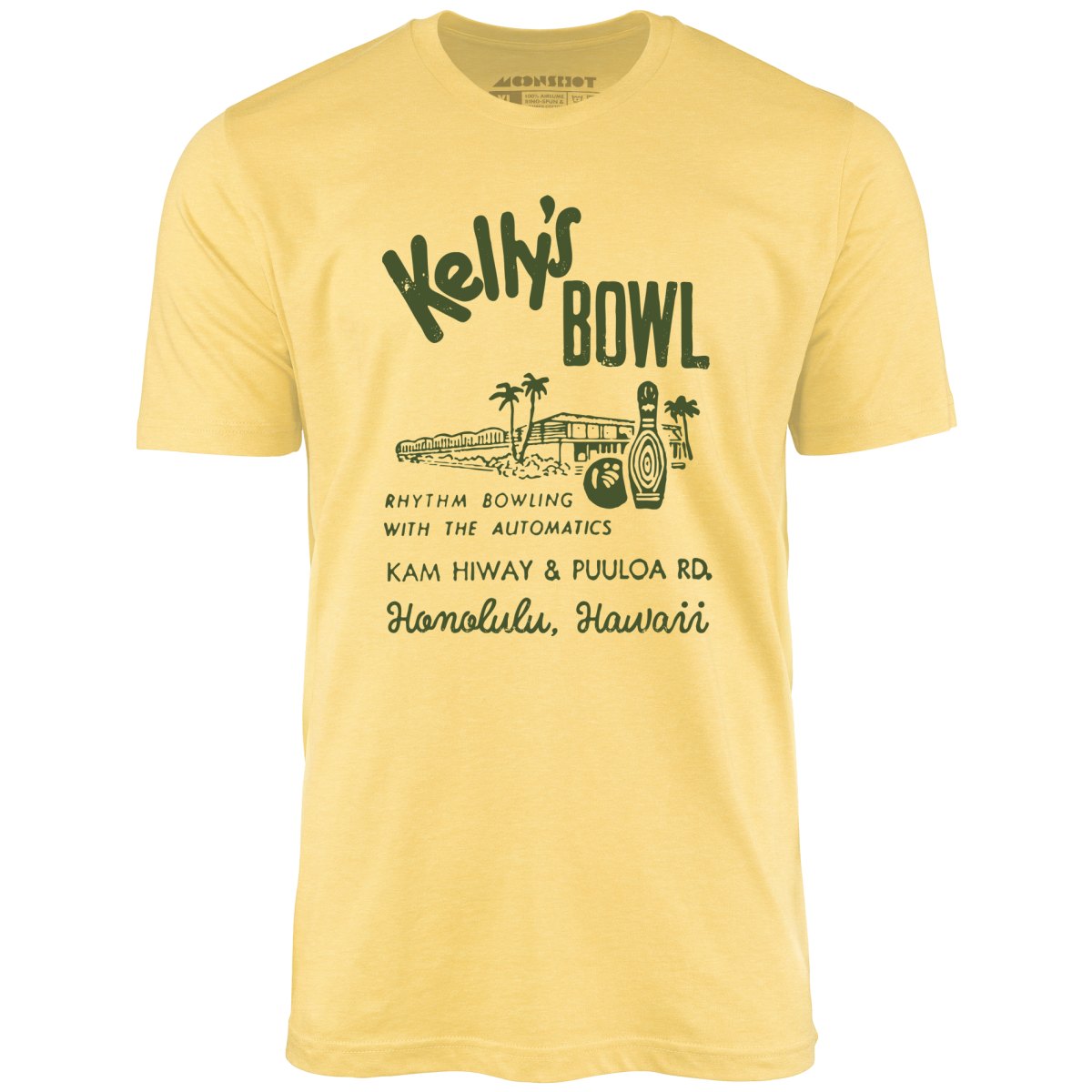 Kelly's Bowl - Honolulu, HI - Vintage Bowling Alley - Unisex T-Shirt