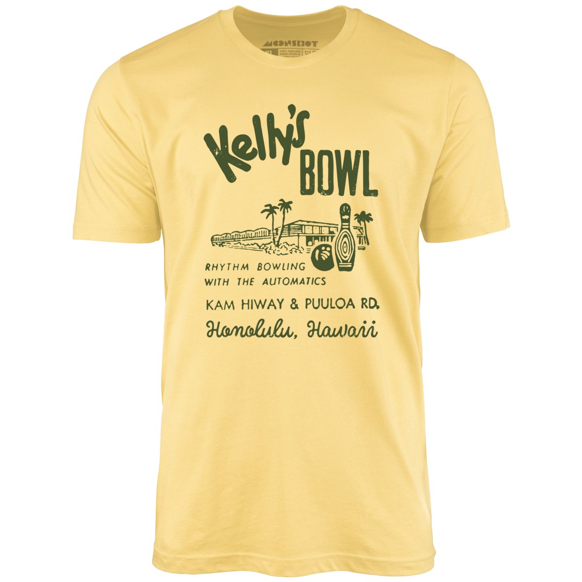 Kelly's Bowl - Honolulu, HI - Vintage Bowling Alley - Unisex T-Shirt
