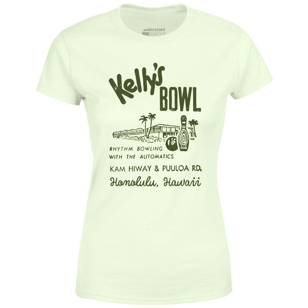 Kelly's Bowl - Honolulu, HI - Vintage Bowling Alley - Women's T-Shirt