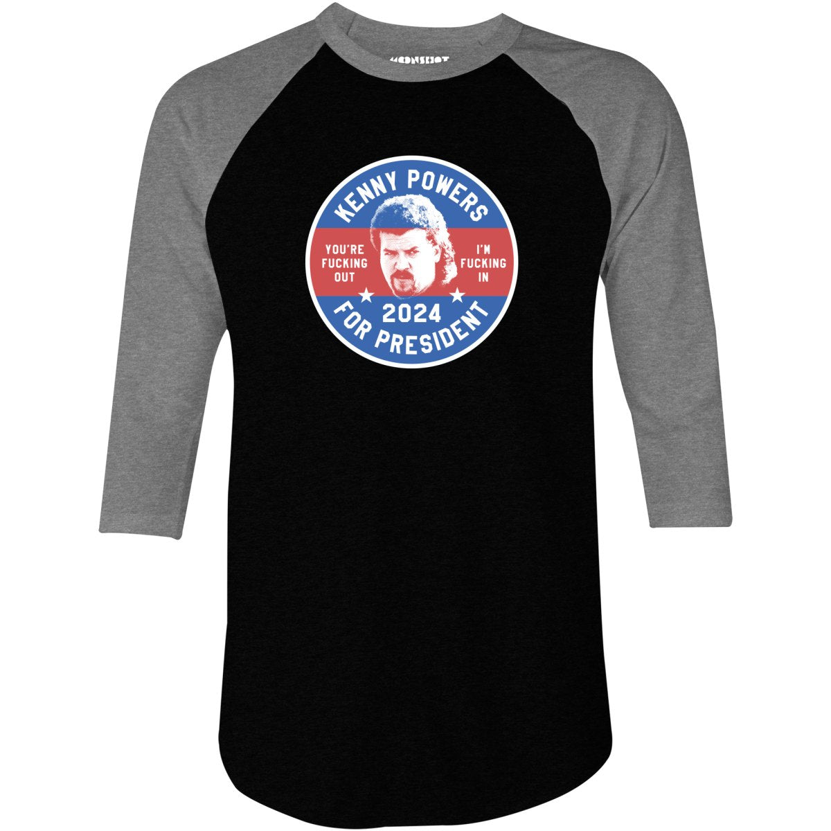 Kenny Powers 2024 - 3/4 Sleeve Raglan T-Shirt