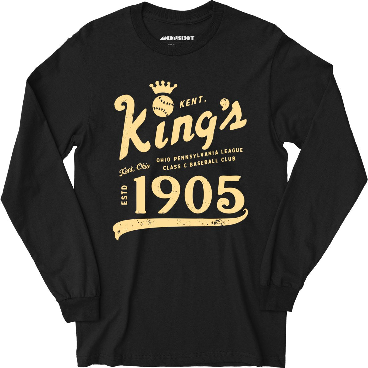 Kent Kings - Ohio - Vintage Defunct Baseball Teams - Long Sleeve T-Shirt