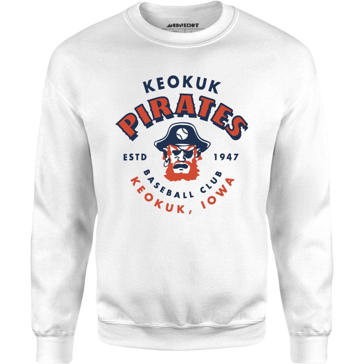 Keokuk Pirates - Iowa - Vintage Defunct Baseball Teams - Unisex Sweatshirt