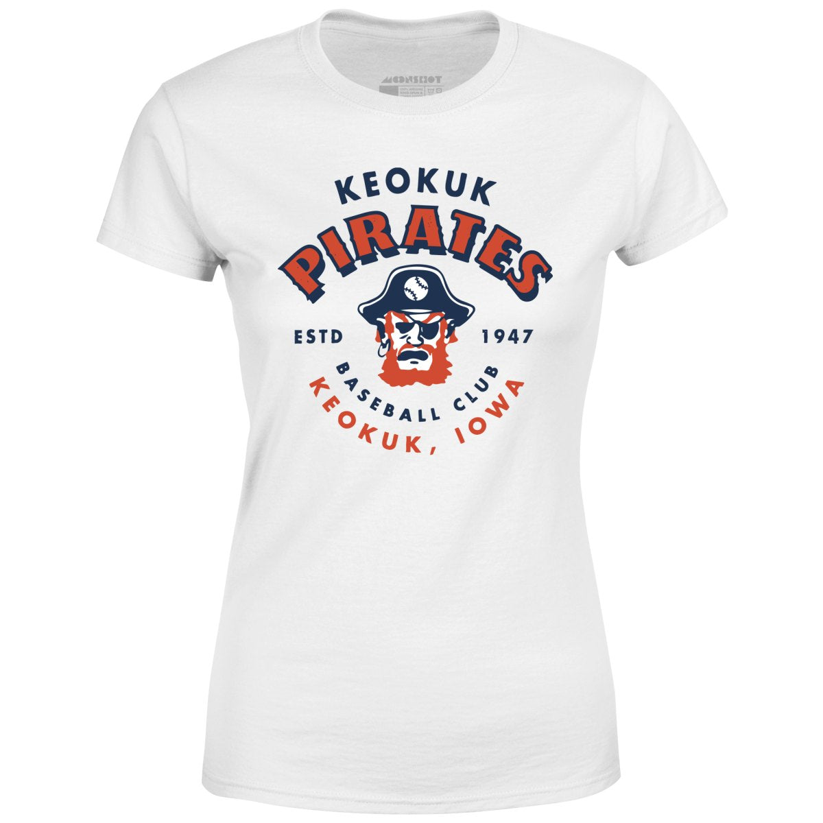 Keokuk Pirates - Iowa - Vintage Defunct Baseball Teams - Women's T-Shirt