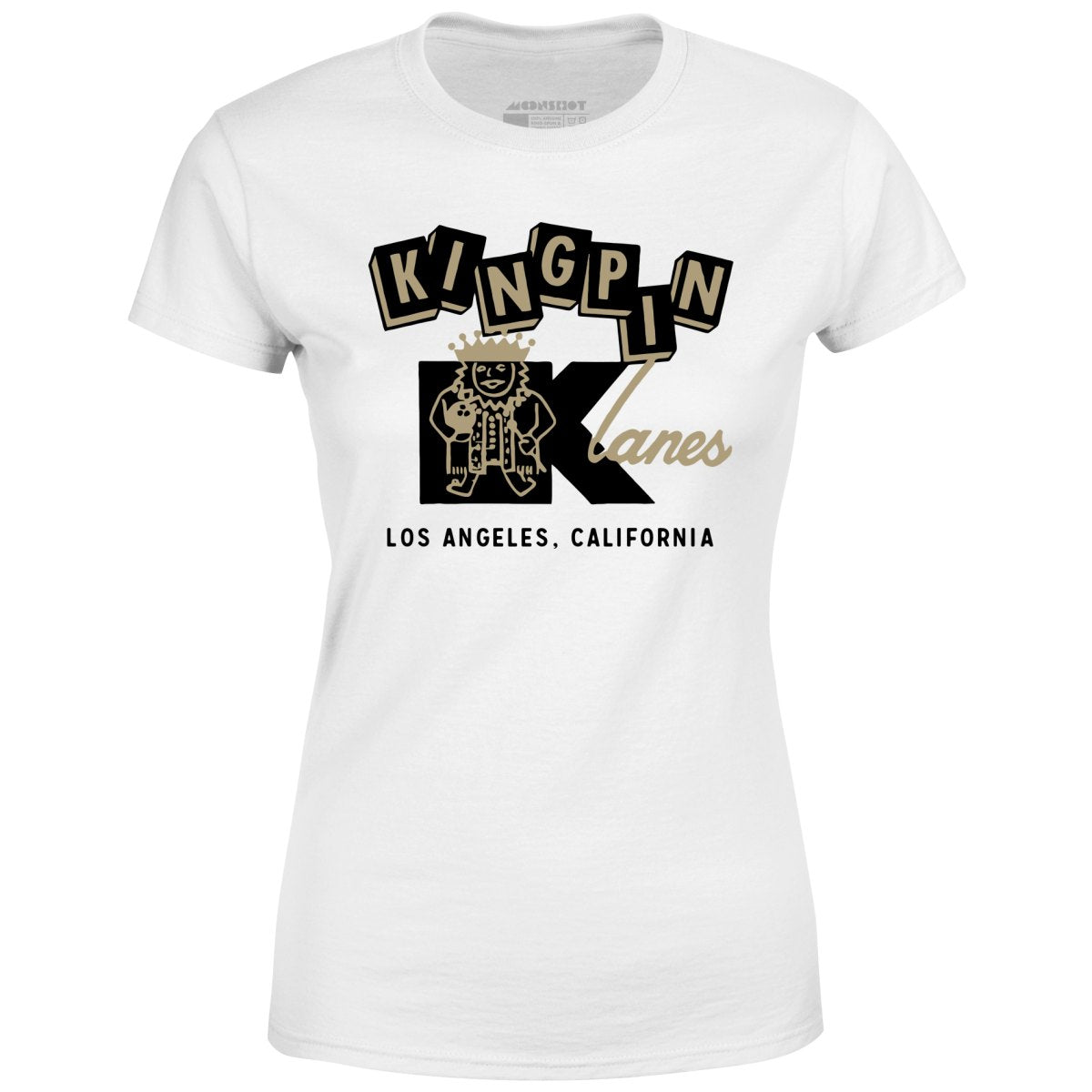 Kingpin Lanes - Los Angeles, CA - Vintage Bowling Alley - Women's T-Shirt