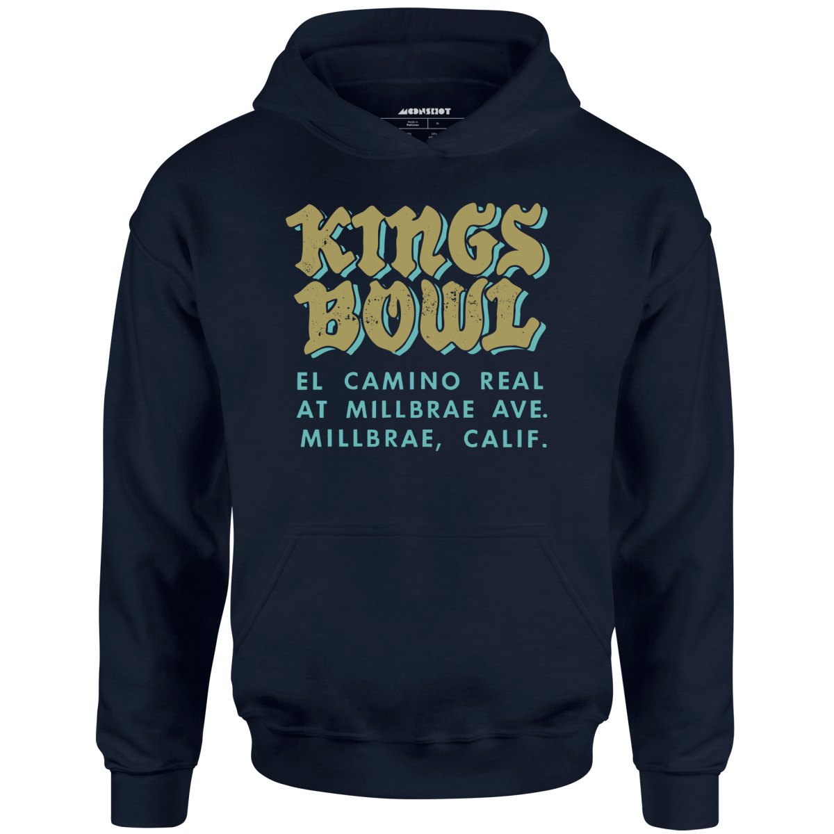 Kings Bowl - Millbrae, CA - Vintage Bowling Alley - Unisex Hoodie