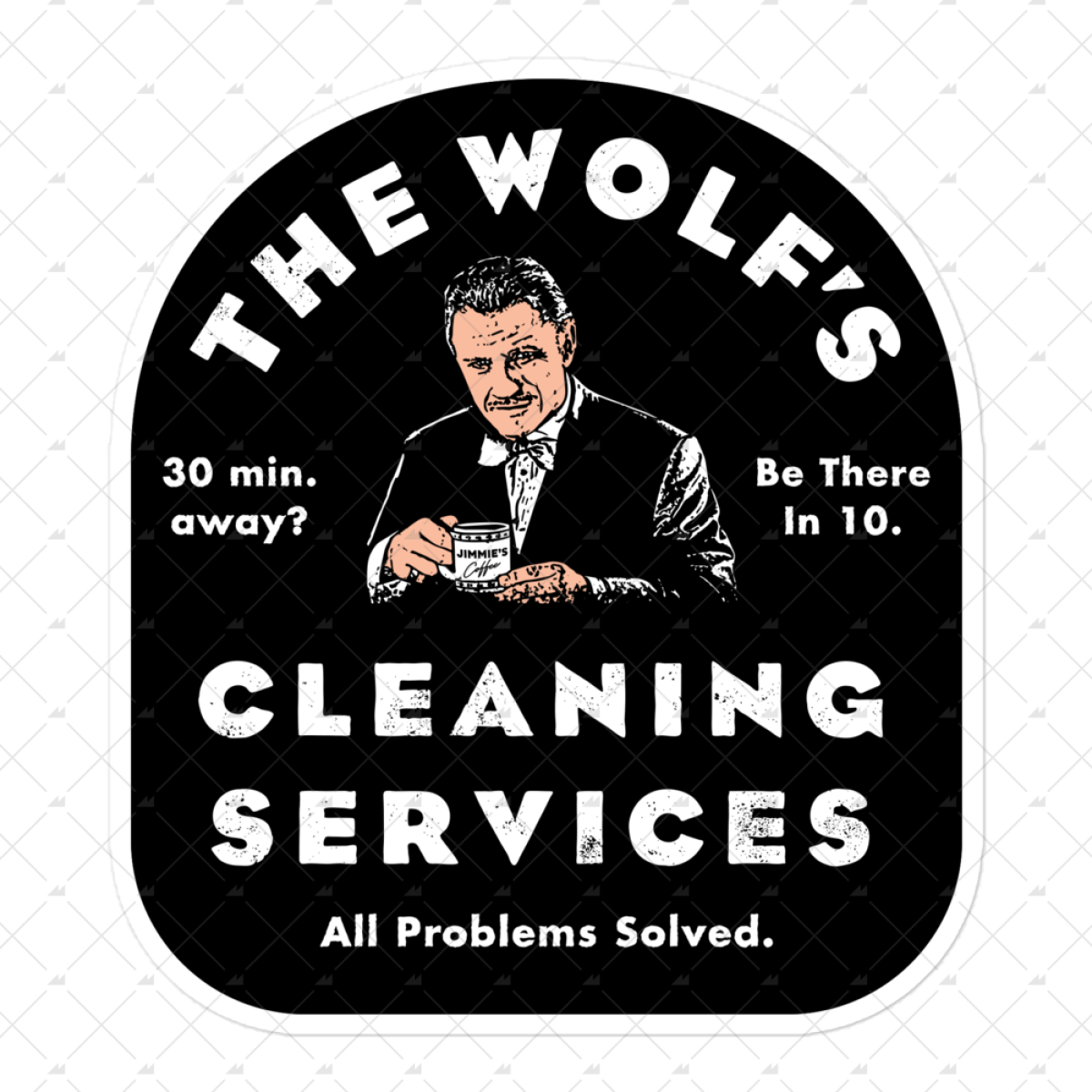 The Wolf's Cleaning Services - Sticker