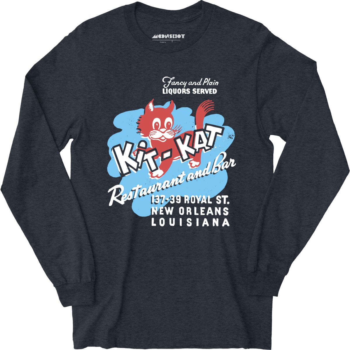 Kit-Kat - New Orleans, LA - Vintage Restaurant - Long Sleeve T-Shirt