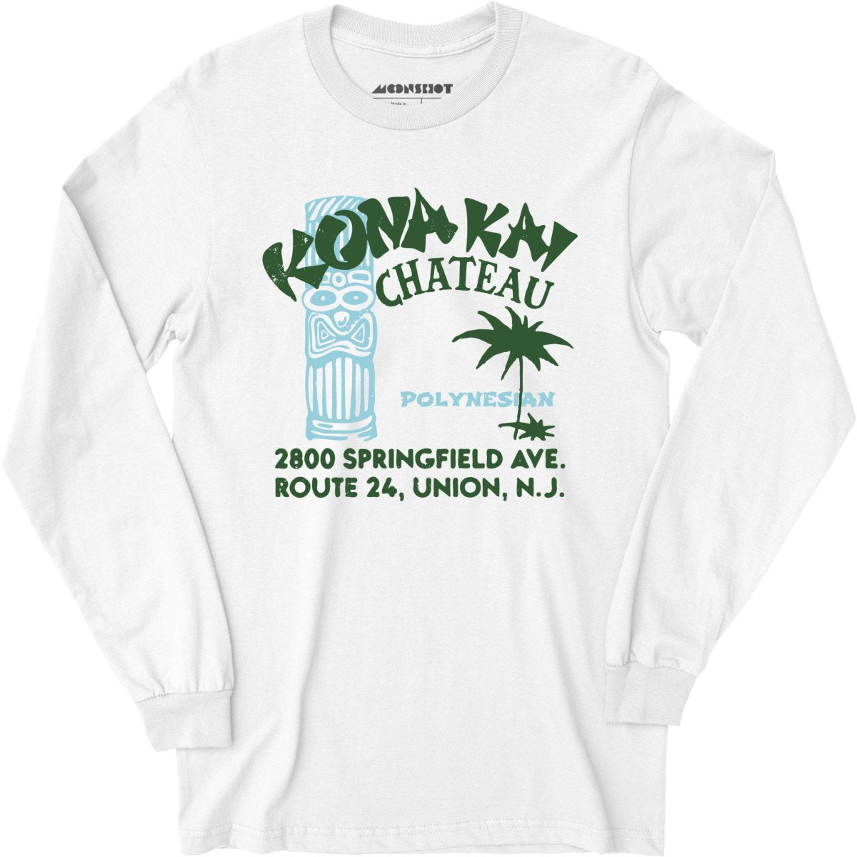 Kona Kai Chateu - Union, NJ - Vintage Tiki Bar - Long Sleeve T-Shirt